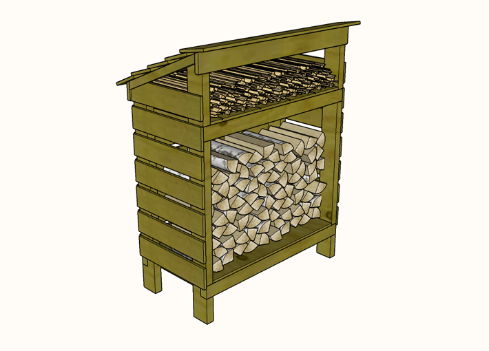Firewood storage plans - build your own woodshed » Famous Artisan