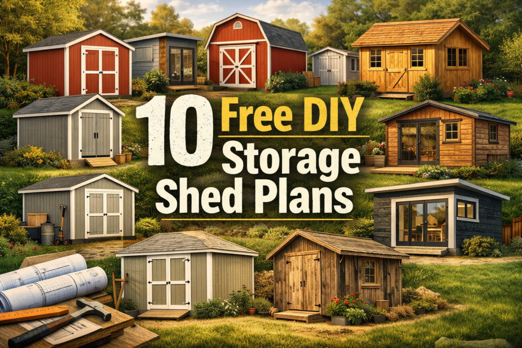 10 Free DIY Storage Shed Plans » Famous Artisan