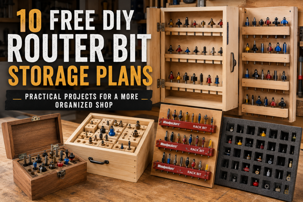 Frem Bit 10 Free DIY Router Bit Storage Plans » Famous Artisan