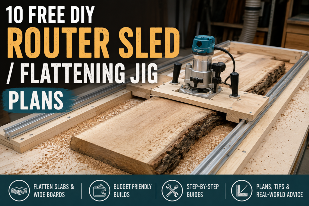 10 Free DIY Router Sled / Flattening Jig Plans » Famous Artisan